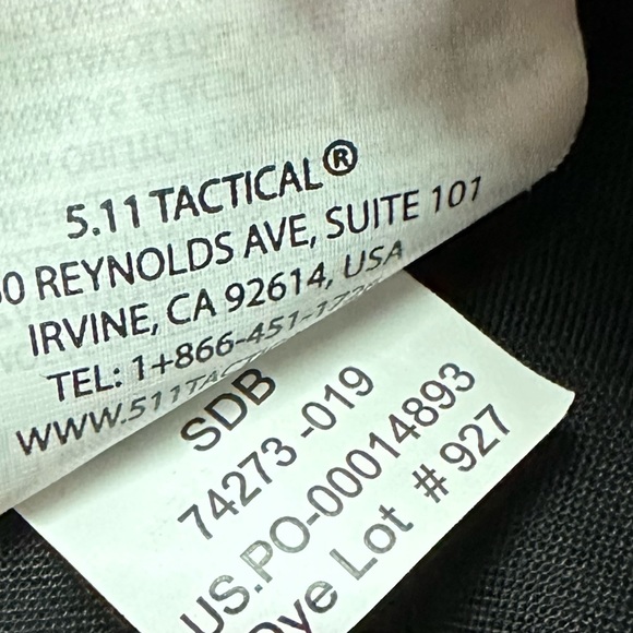 5.11 Tactical Men's Black Taclite Pro 74273 019 Ripstop Pants Straight Fit 34x30 - Picture 7 of 8